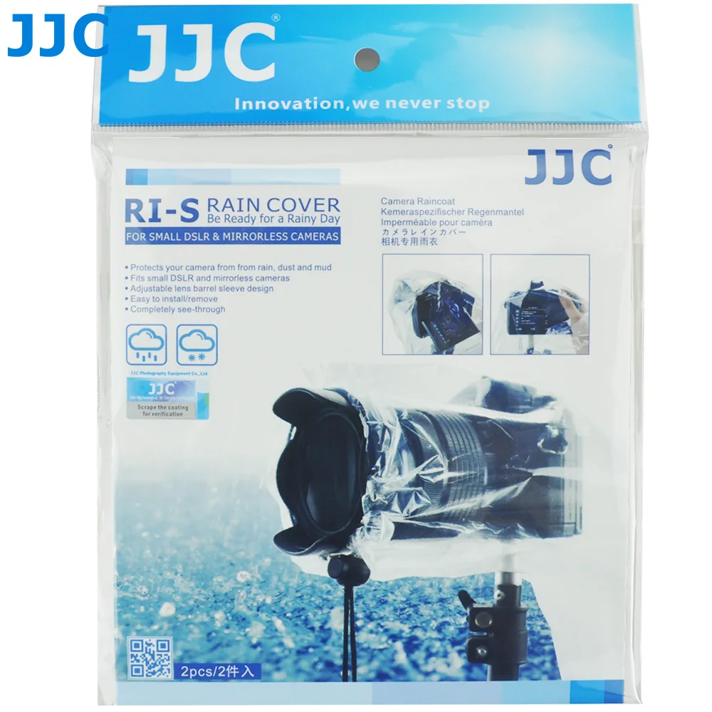 JJC – housse de protection imperméable pour appareil photo, 2 pièces, pour Canon, Nikon, Sony, Panasonic, DSLR, accessoires