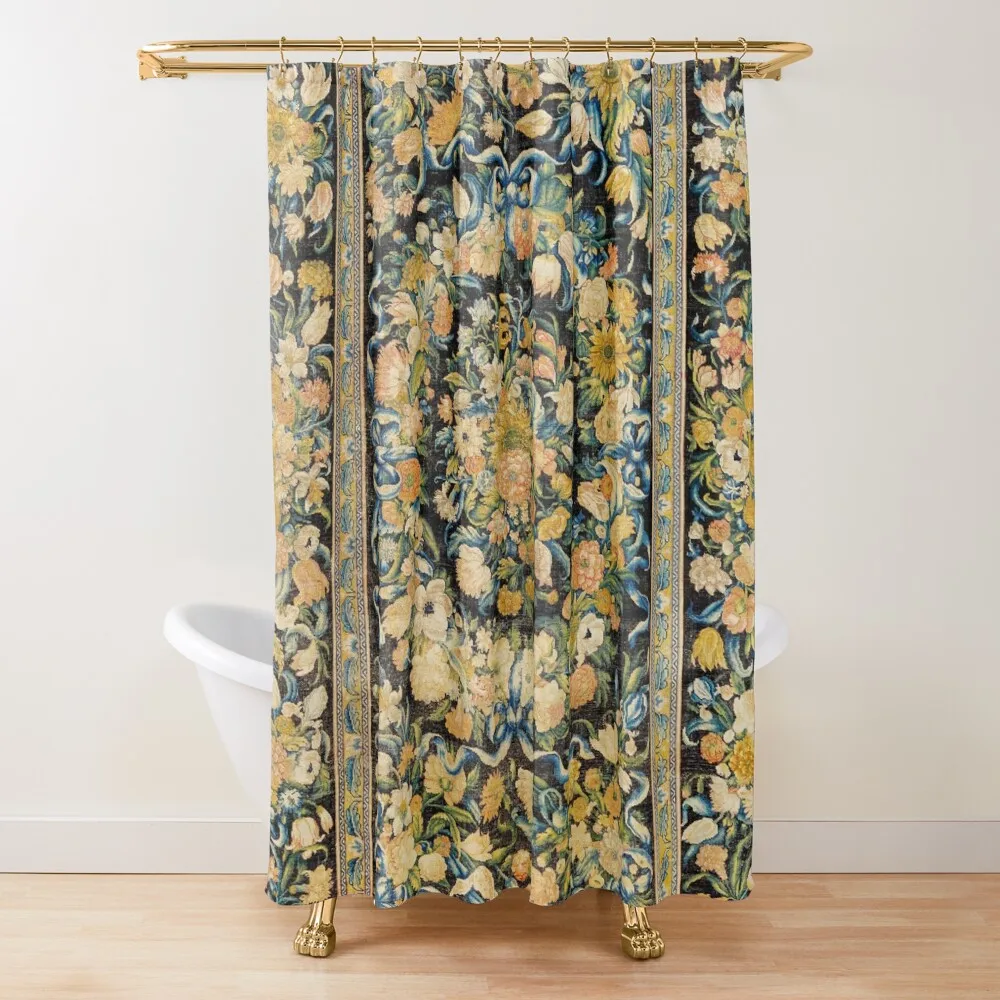 

Louis XIV Savonnerie French Floral Carpet Print Shower Curtain Modern Accessory Bathrooms Shower For Bathroom Set Curtain