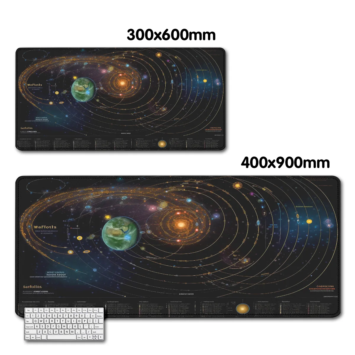 Milky Way Galaxy mouse pad Large Desk Mat For Games 900x400 Office Accessories Desk Protector Professional Speed mousepad Gamer