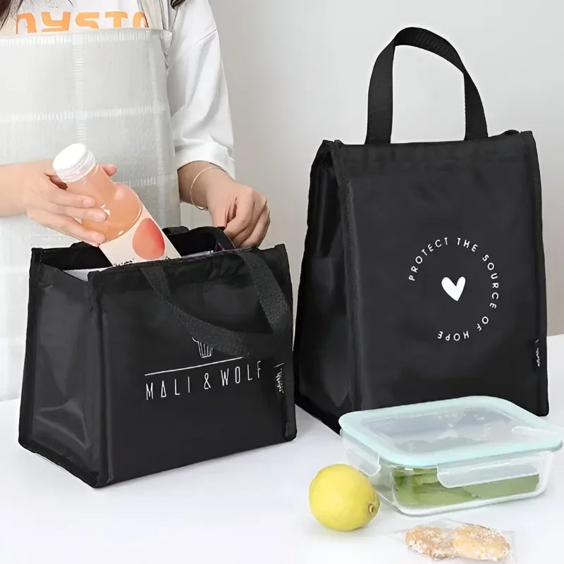 Draagbare Geïsoleerde Tas Oxford Doek Waterdicht Geïsoleerd Gekoeld Werk Tote Voedsel Opbergdoos Reizen Lunch Opbergtas