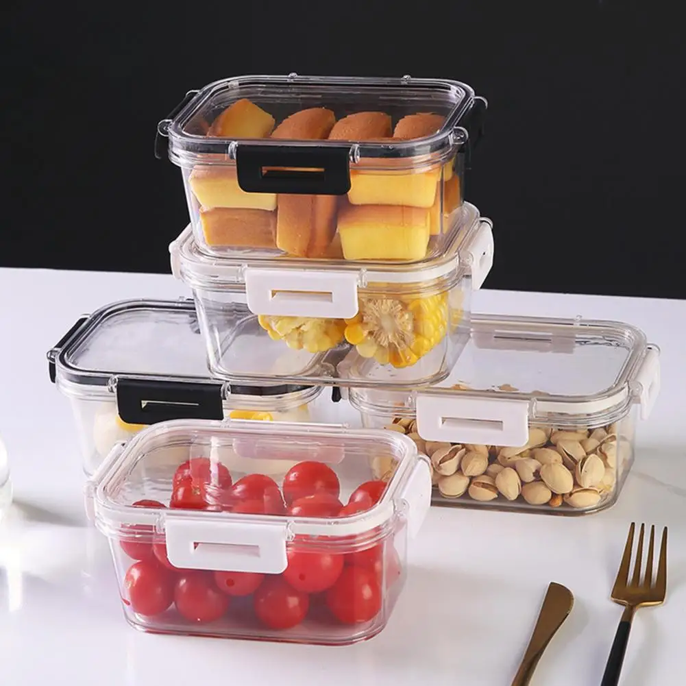 Sealed Storage Box Visible Fruit Sealed Box Thickened Dining Room Kitchen Refrigerator Food Storage Container Leak-proof