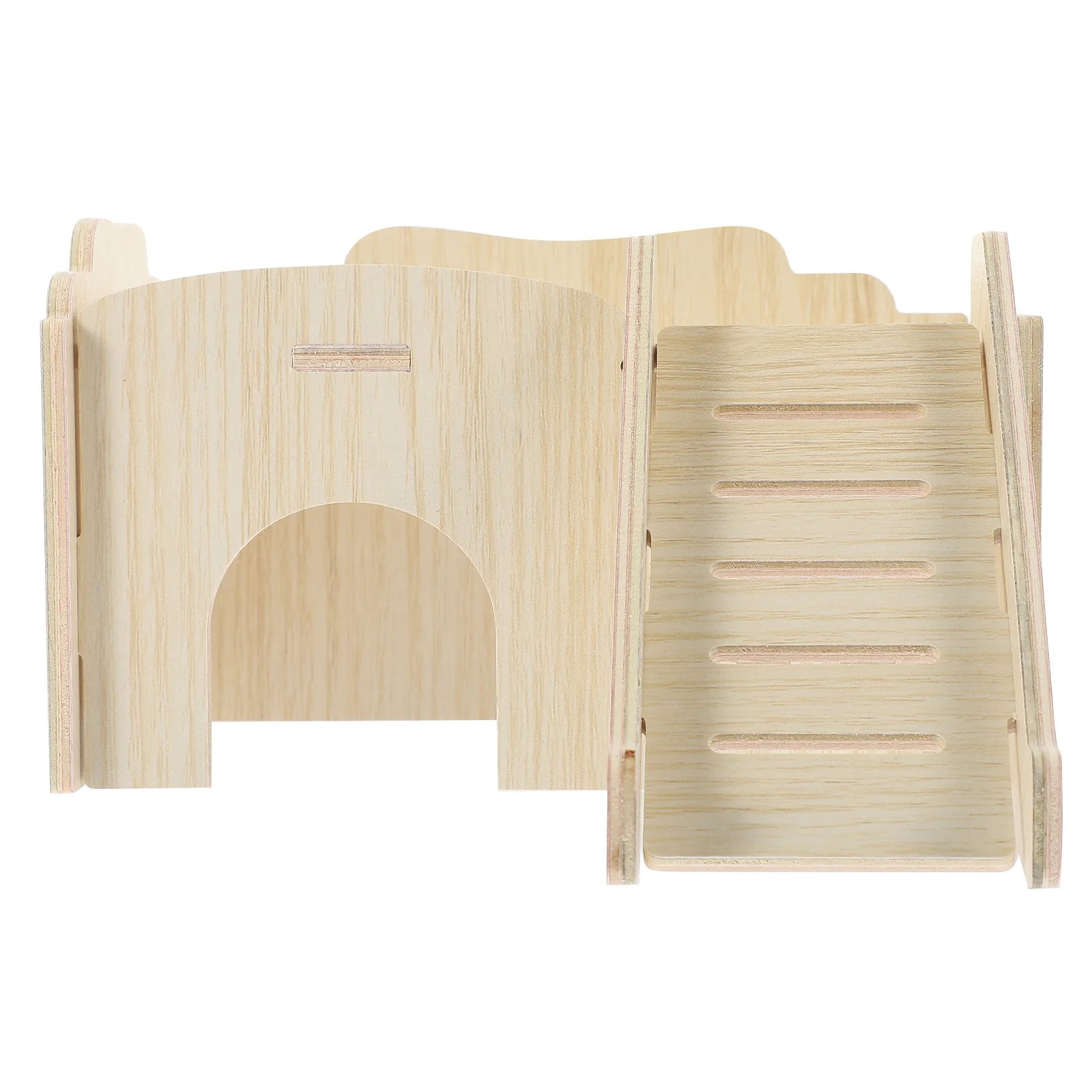 

Double Wooden Hamster Castle Small Pet Hut Multi-Layer Playhouse For Rat Chinchilla Cage Accessories Pet Supplies