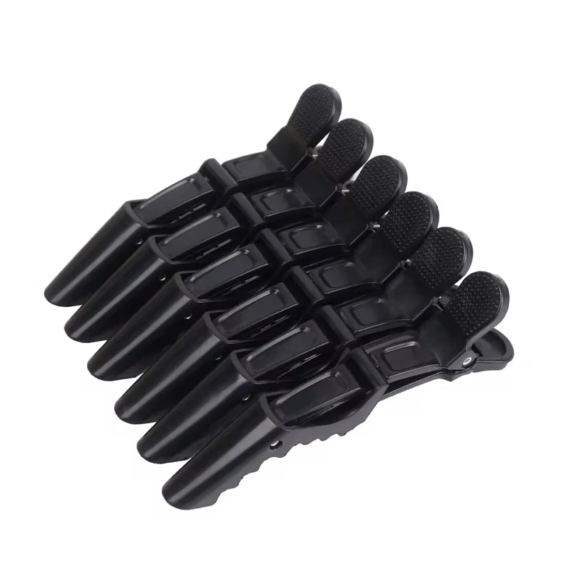 6 Stück Salon Tools Friseur Krokodilklemme, Haarspange, Dauerwelle Haarfärben Kunststoffklammer für Haarschmuck – Detail 4