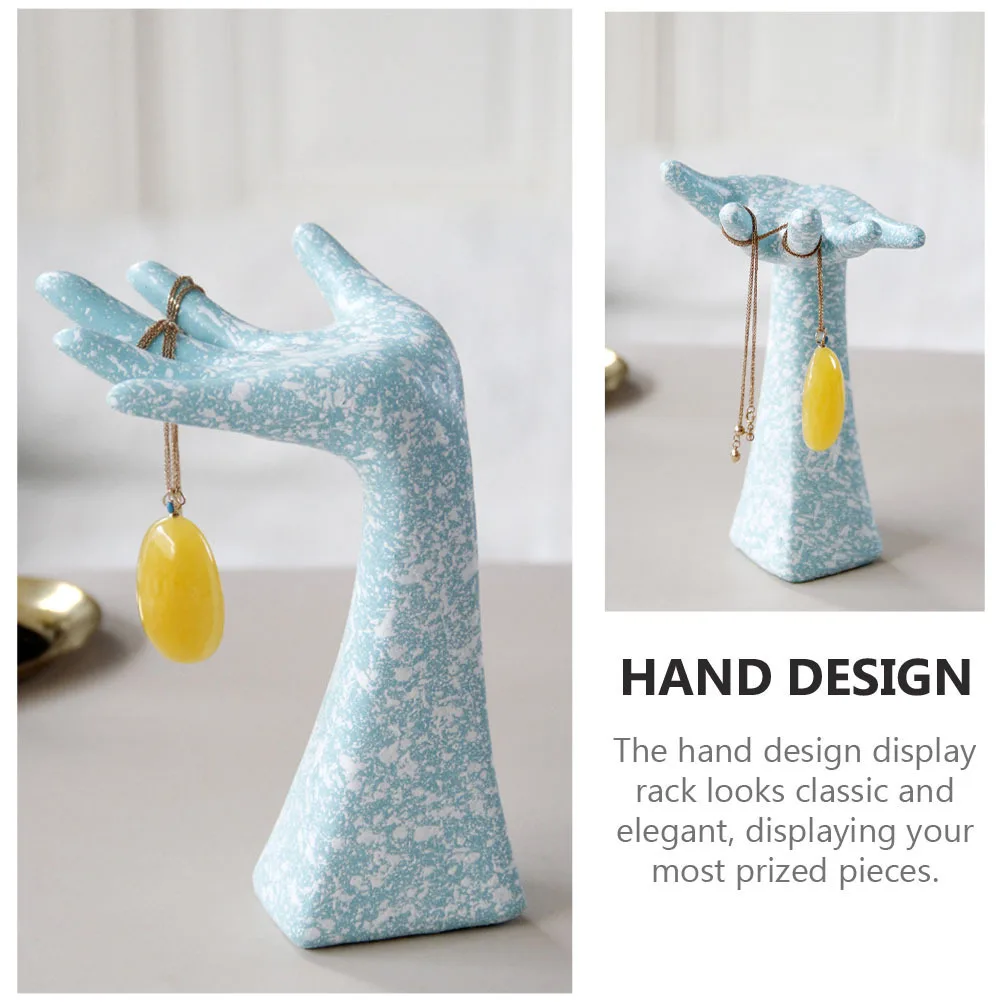 1Pcs Creative Jewelry Display Rack Hand Shape Chic Necklace Bracelet Ring Holder Organizer Stand for Home Decoration Gift