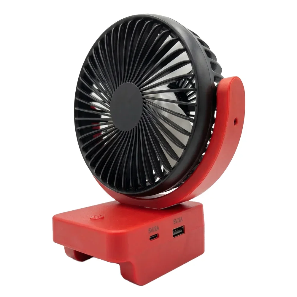For Power X-Change 18V Battery Jobsite Cooling Cordless Battery Fan For Garage Use Black Red Power Tool Accessory