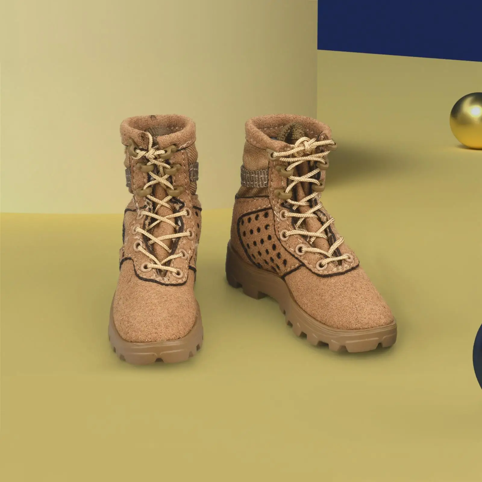 

1/6 Action Figure Shoes Desert Boots Kids Toy Adults Gift Handmade 12 inch Doll