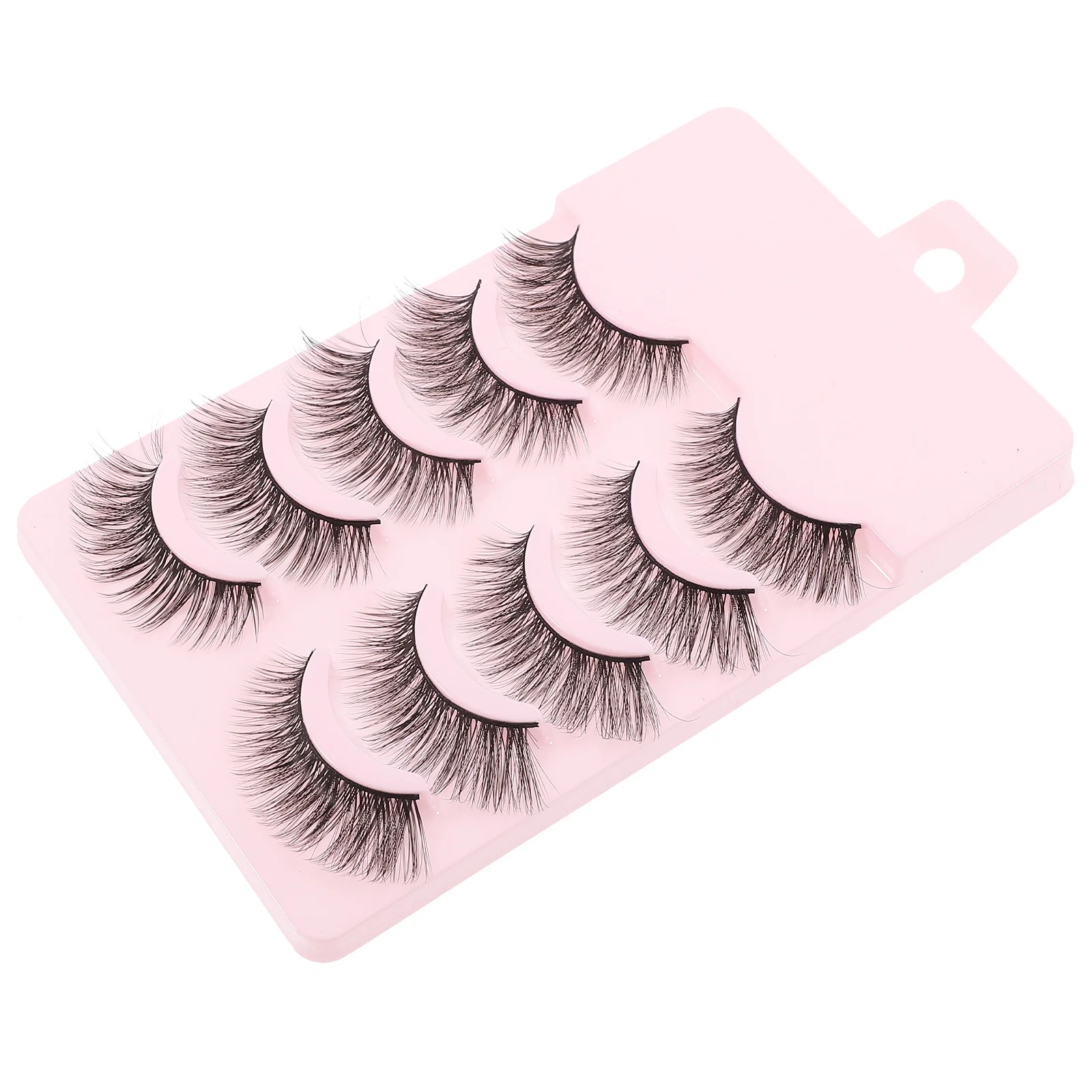 5 Paar falsche Wimpern, natürlicher Look, handgefertigt, lange, dicke Wimpern, angenehm zu tragen, leicht zu entfernendes Make-up-Zubehör, falsche Wimpern