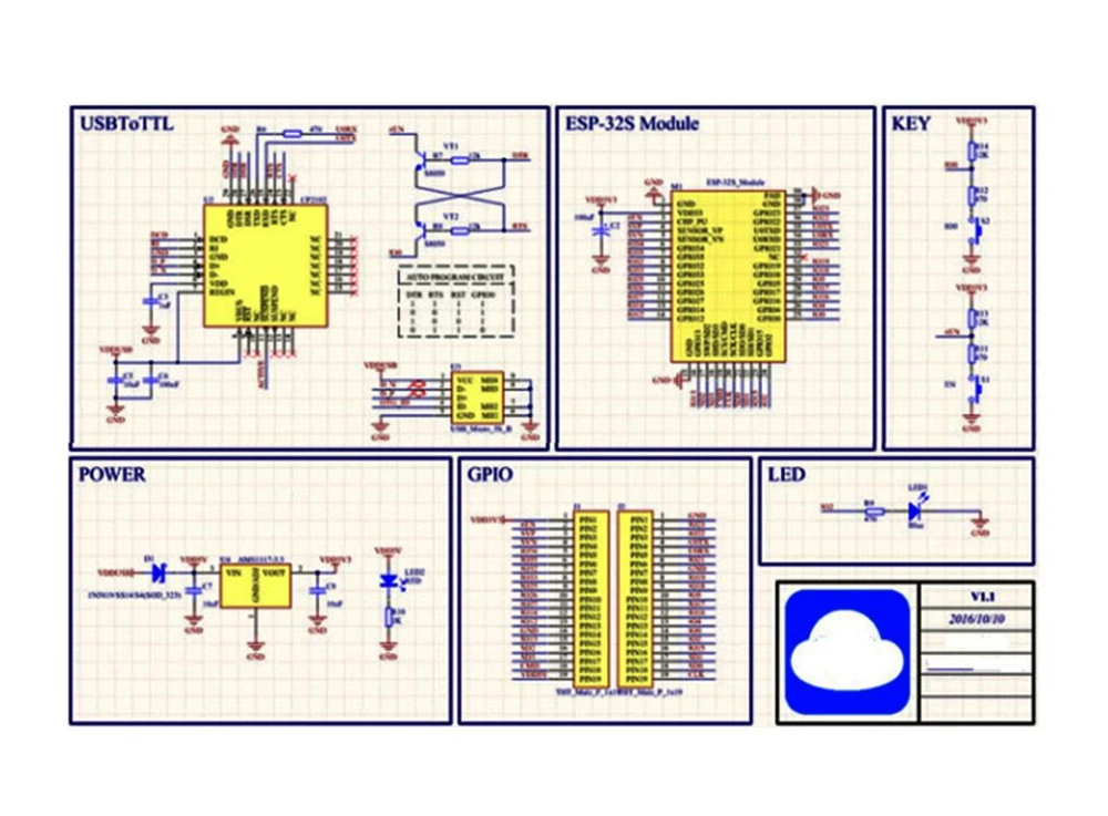 ESP-32S ESP32 Development Board WiFi Module ESP-32 NodeMCU Ultra-Low Power Consumption Bluetooth-compatibDual Cores CPU MCU
