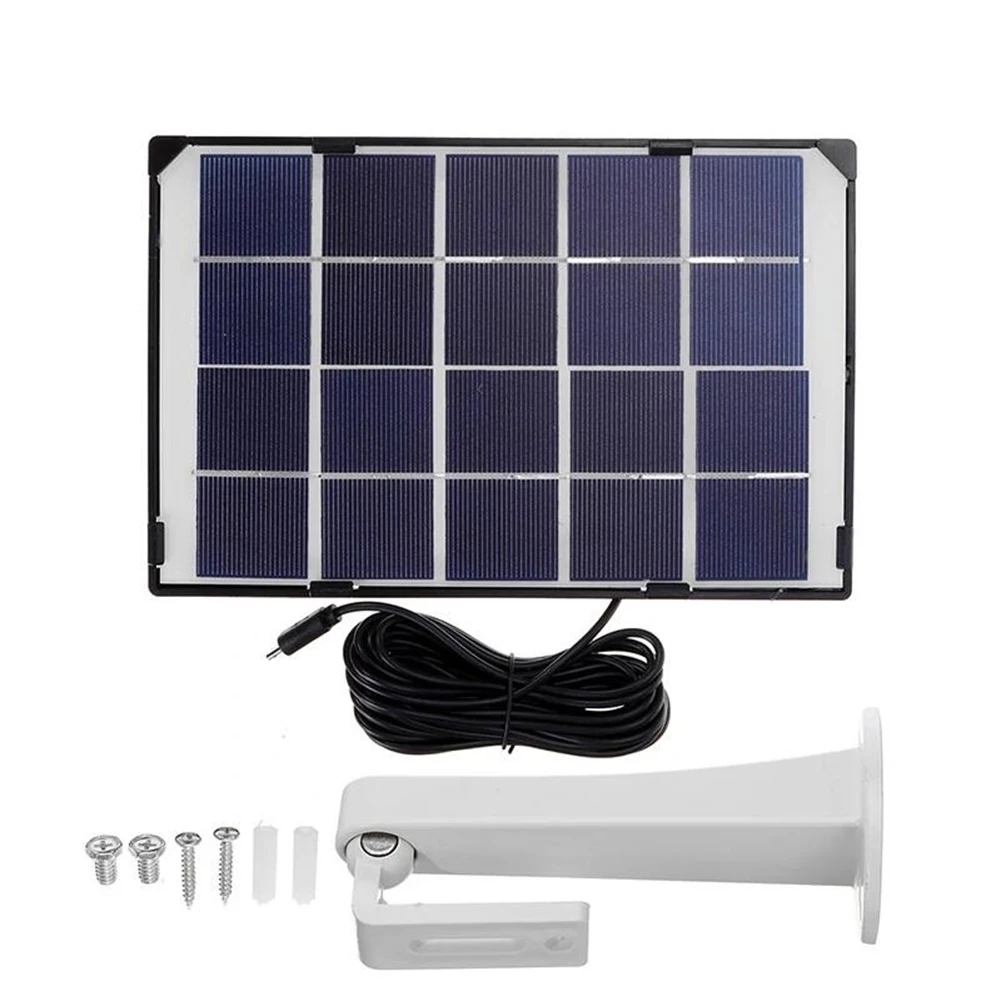 

Efficient 6W Solar Panel Charger for Security Cameras Flexible Installation with Long Cable Reliable and Weatherproof