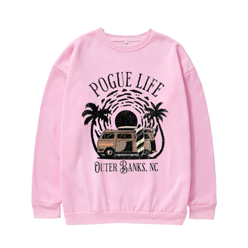 Outer Banks oversized trui, Pogue Life vintage sweatshirt, Summer Vibes, Beach Life, Pogues 4 Life, hiphop streetwear, unisex