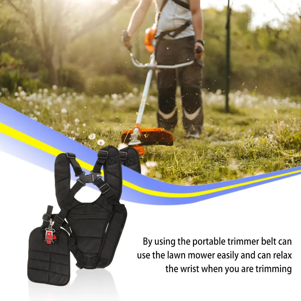 Trimmer Double Shoulder Strap Portable Y-Shaped Belt Trimming Adjustable Straps Wrist Relaxation Universal Harness Lawn Mower