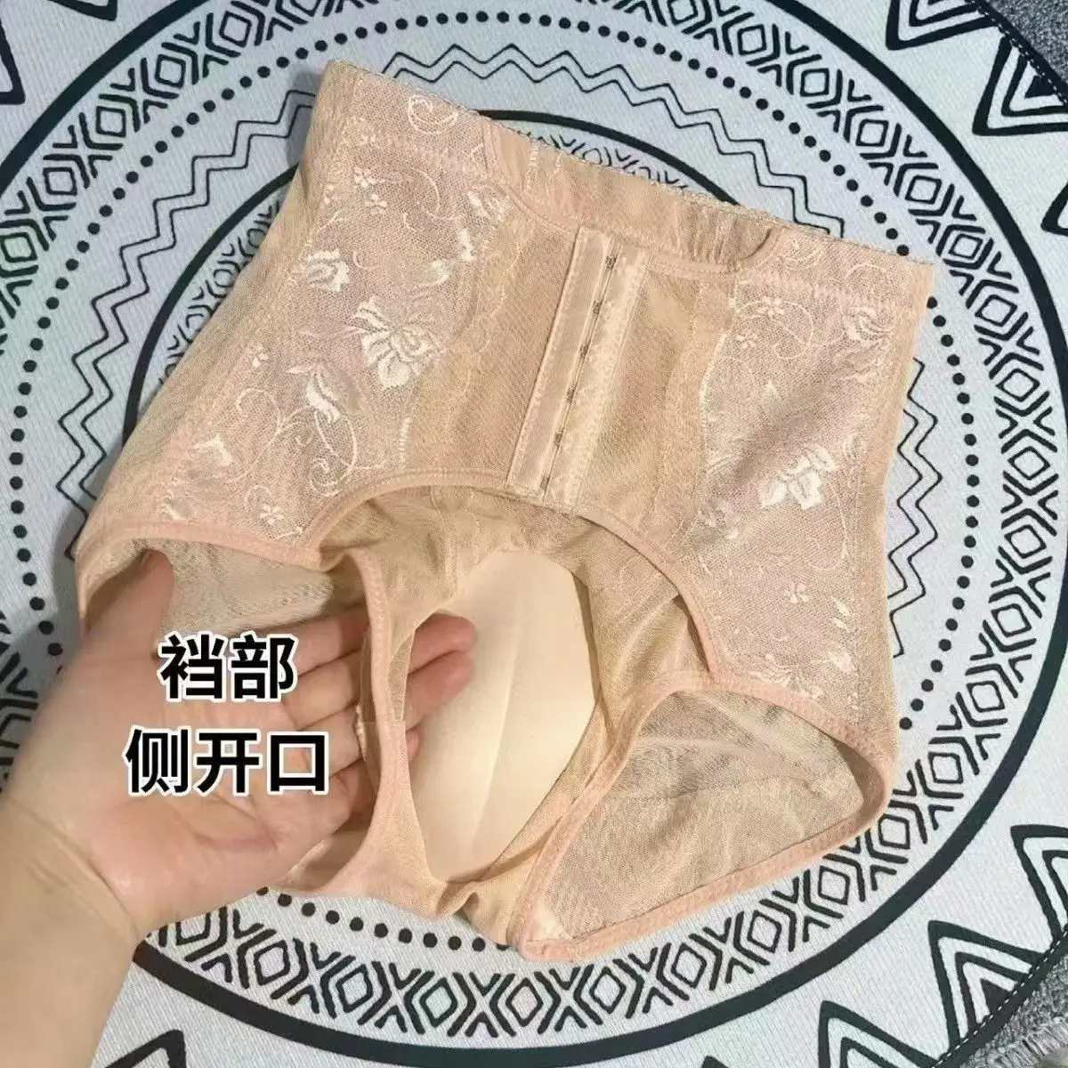 Sissy cintura alta crossdresser shapewear falso vagina calcinha masculina botão-up hip-lifting roupa interior controle de barriga shaper lingerie