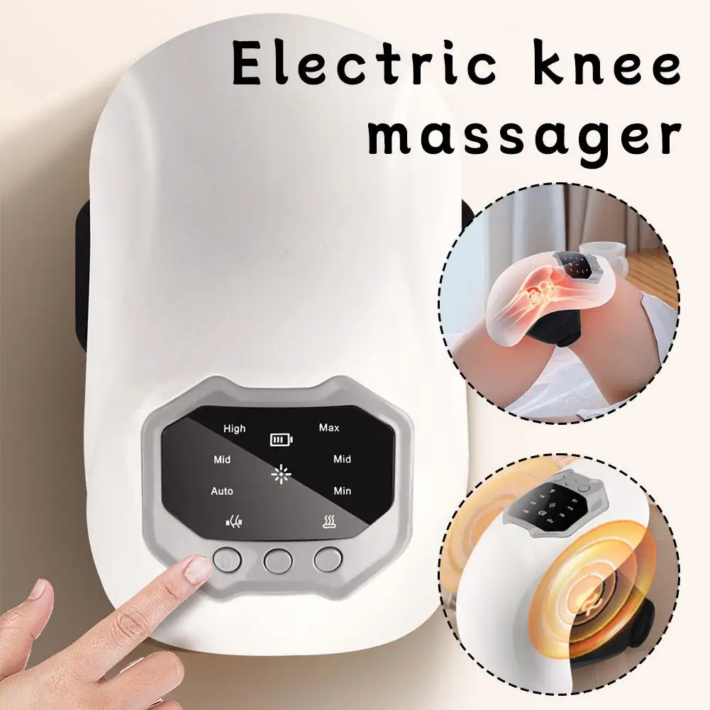 Winter Electric Knee Massager Pad - Household Red Light Vibration Hot Compress Knee Joint Warmer Cold Leg Relief Artifact Tool