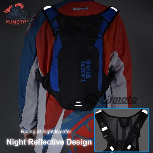 Imagen 2 del producto LAICO BEAR-mochila de hidratación para motocicleta, bolsa de agua reflectante para bicicleta de montaña, equipaje para deportes al aire libre, equipo de ciclismo