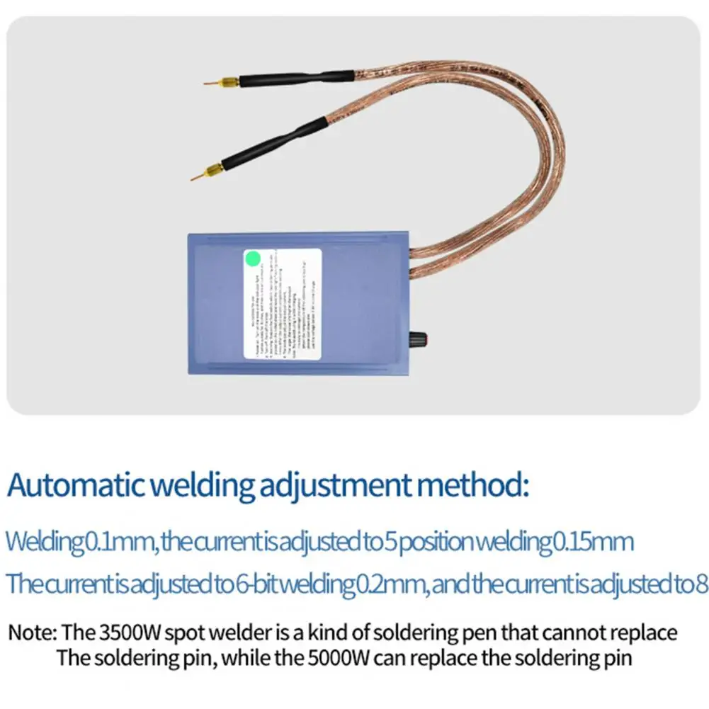 انفصال بقعة لحام بطارية قابلة للشحن لحام ممتازة 5000 واط مصباح كهربي سفلي 18650 بطارية حزمة أداة لحام