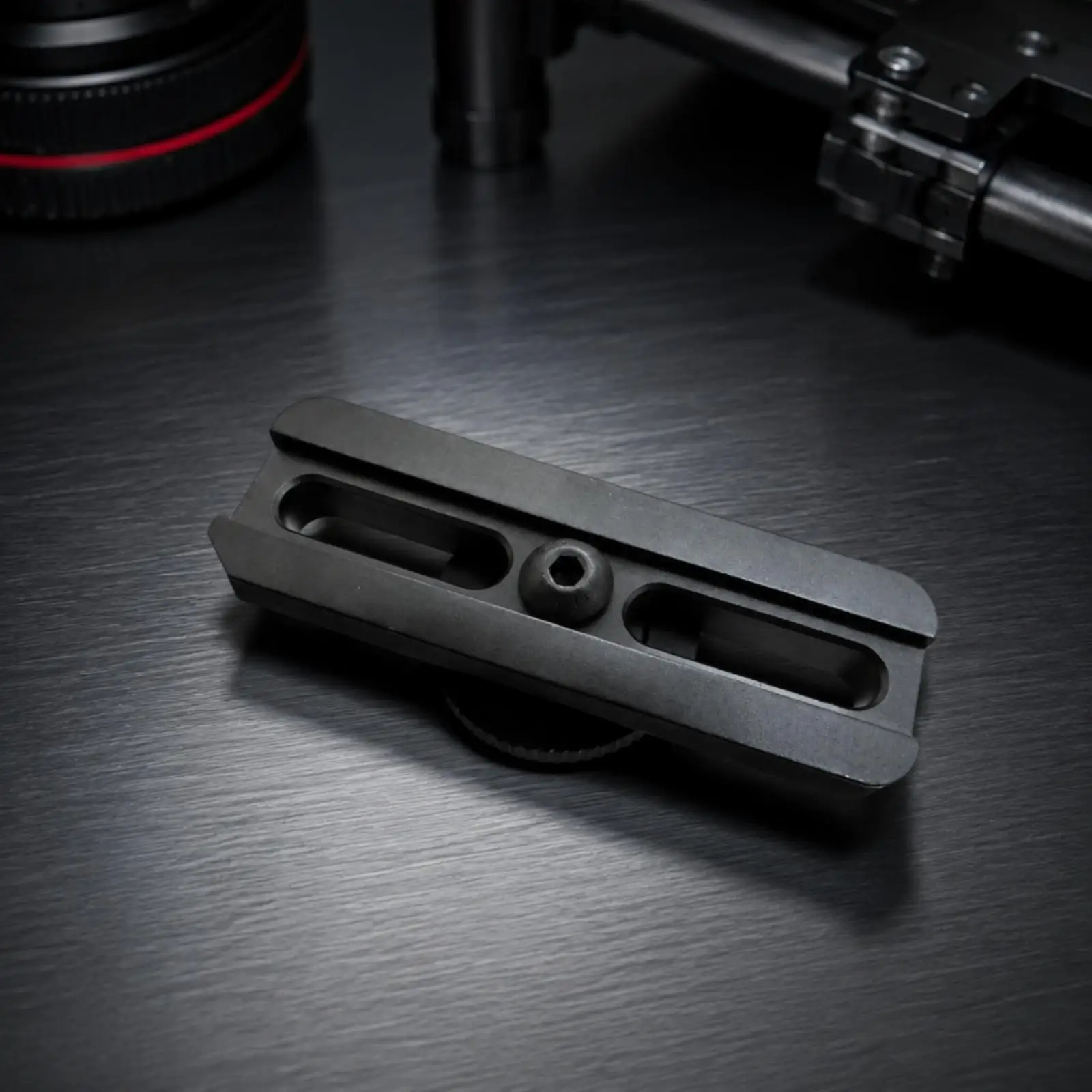 Adjustable Camera Mount Bracket for Tripod Head Rail Hot Shoe with Ridged Base for Secure Camera Placement Tool