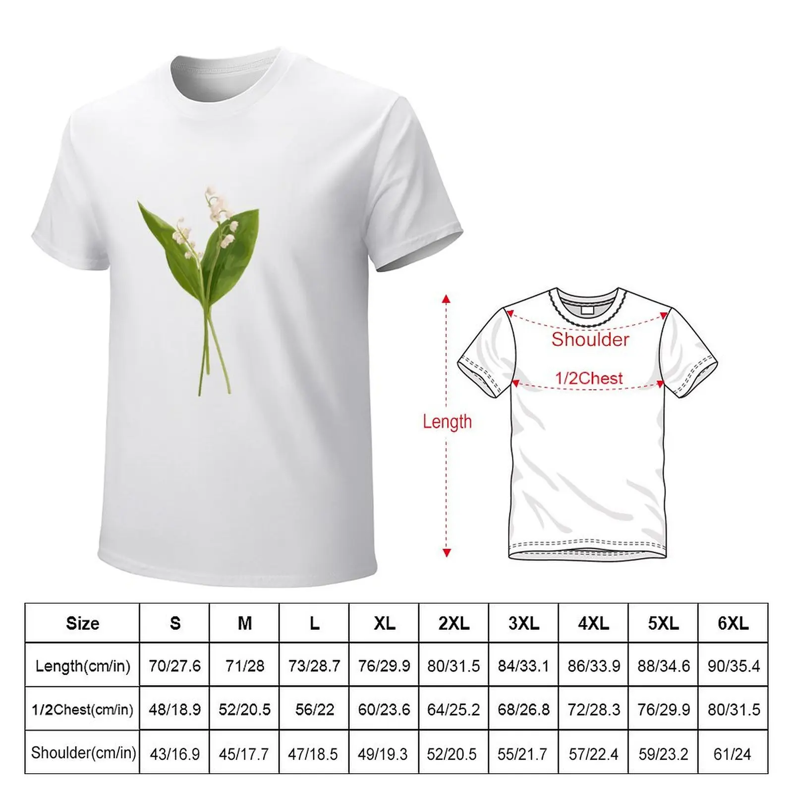 Lily of the valley in vector T-Shirt Aesthetic clothing new edition t shirts for men pack