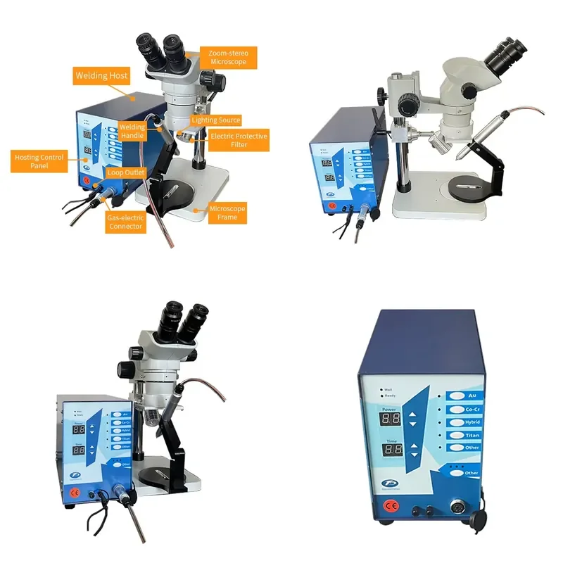 Hot Sale Mini Spot Welder Jewelry Tools 150A Argon Arc Welding Spot Welder with 7X-45X Microscope