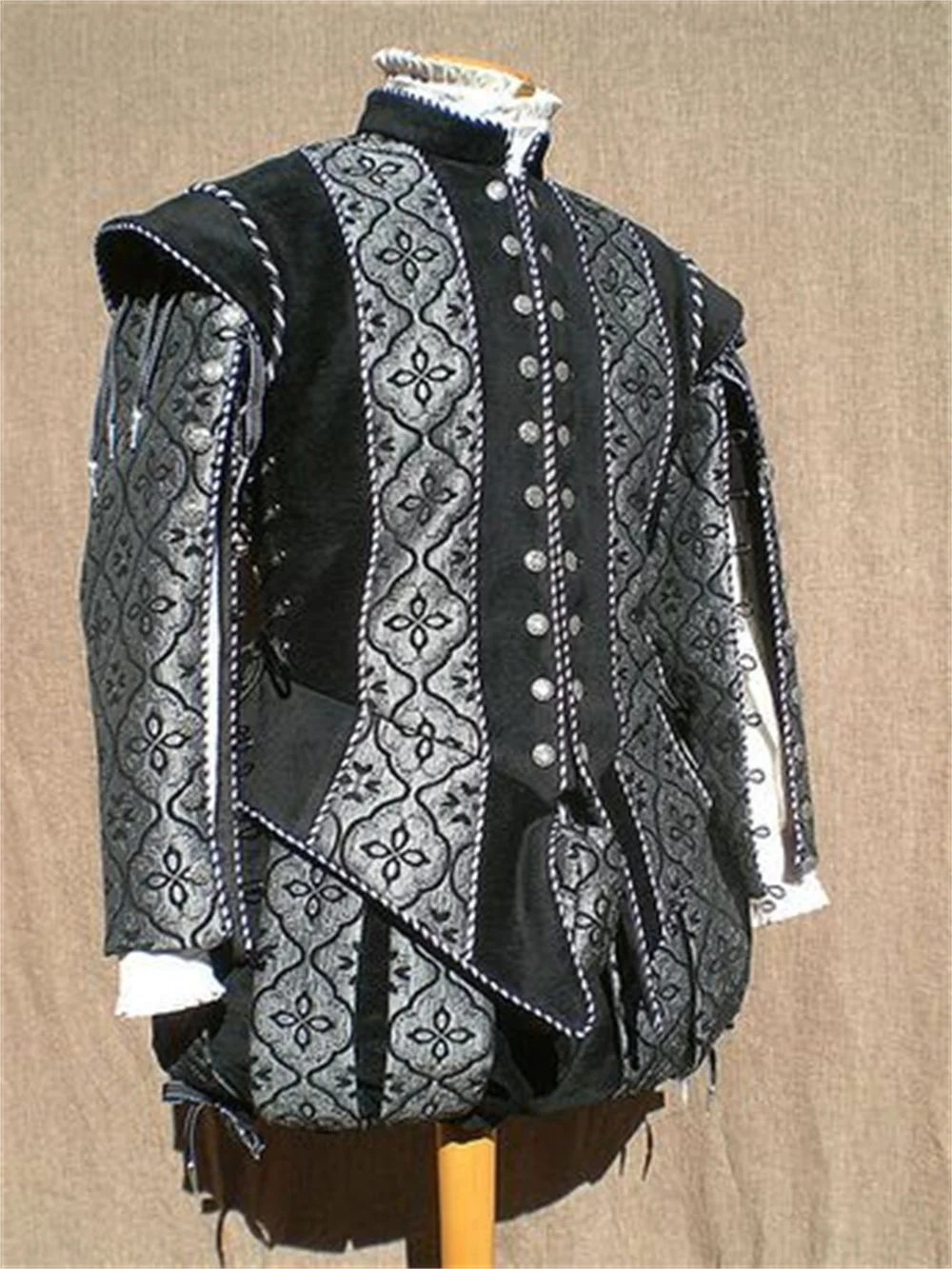 15th Century Tudor Costume Men Royal Prince Tudor King Costume Renaissance Steampunk Elizabethan Mens Doublet Jacket Pants Gown