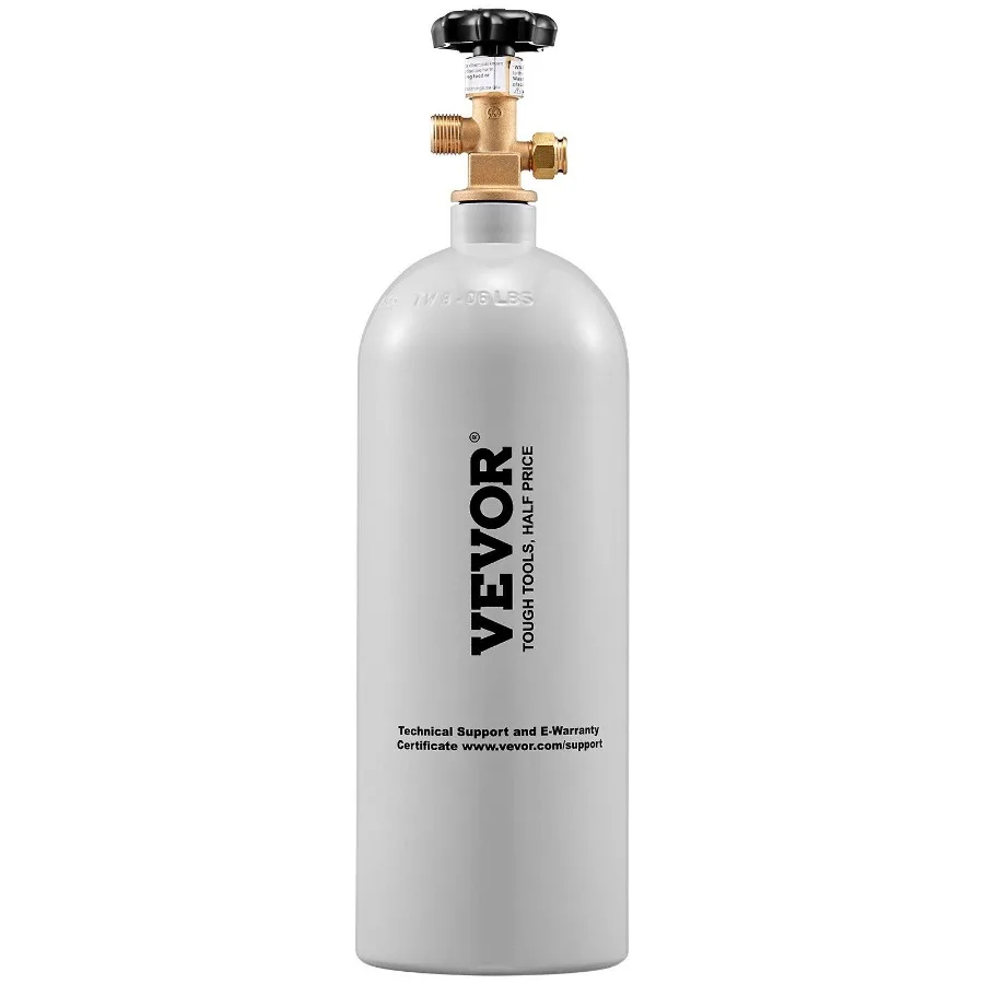 

5 Lbs CO2 Tank Aluminum Gas Cylinder Brand New CO2 Cylinder with Gray Spray Coating CO2 Tank with CGA320 Valve For Draft Soda