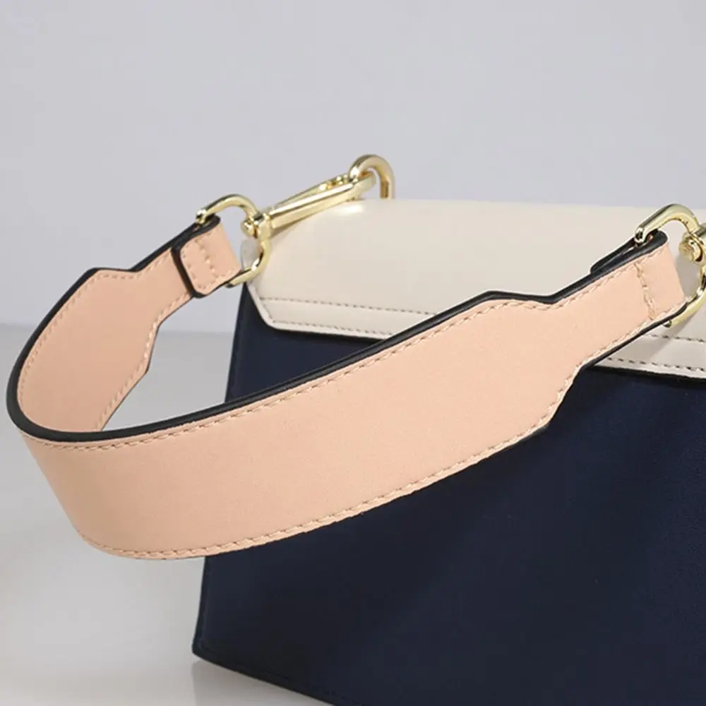 PU Leather Purse Handle Strap Short Wide Short Shoulder Bag Strap Detachable Replacement Square Clutch Bag Strap Clutch Purse