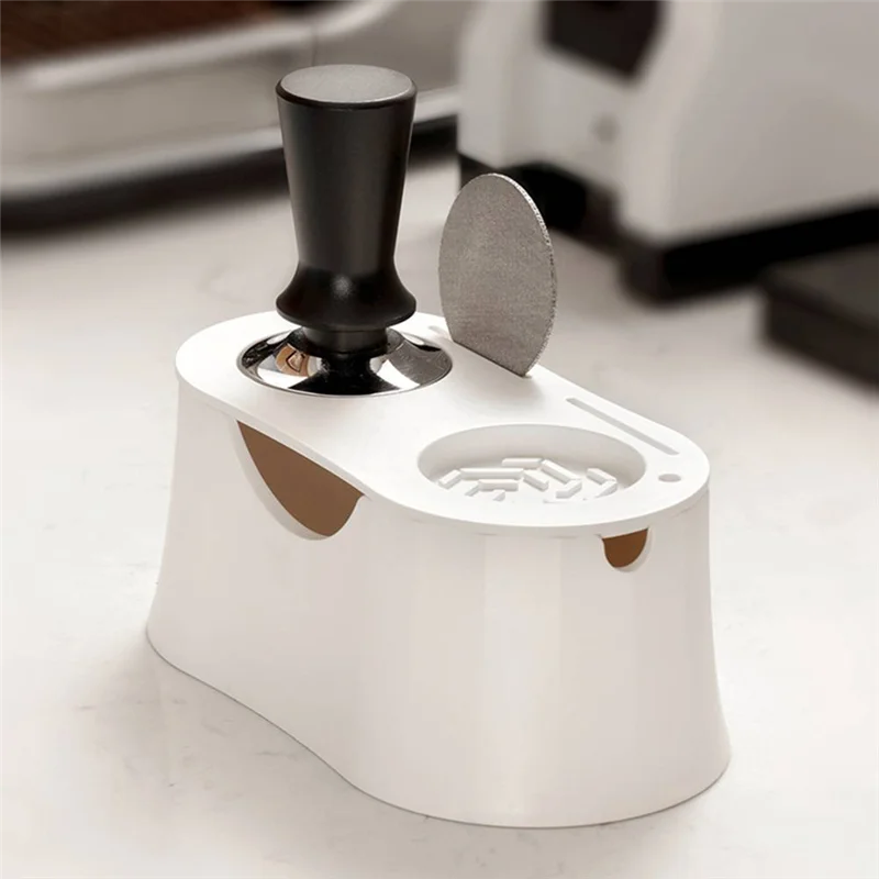 A94E-Coffee Tamper Stand And Portafilter Holder, Espresso Tamper Mat Stand, Espresso Machine Accessories