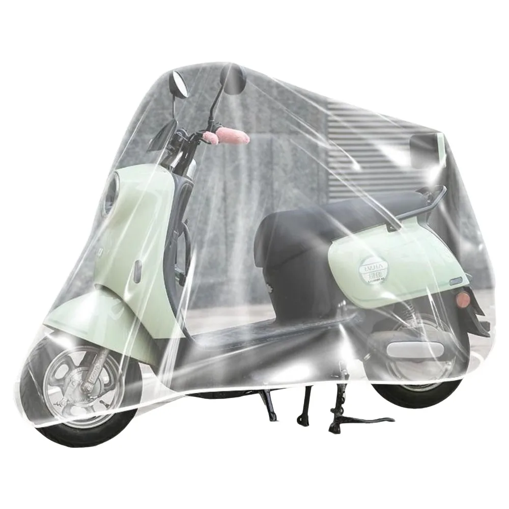 AliExpress NONE 10pcs Rainproof Waterproof Bicycle Cover Sunscreen Dustproof Motorcycle Cover Disposable Transparent Rain Cover Mountain Bike