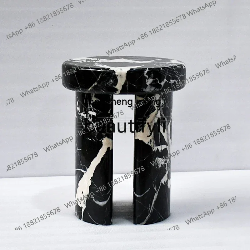 

K182Black marble edge few small apartment sofa small coffee table