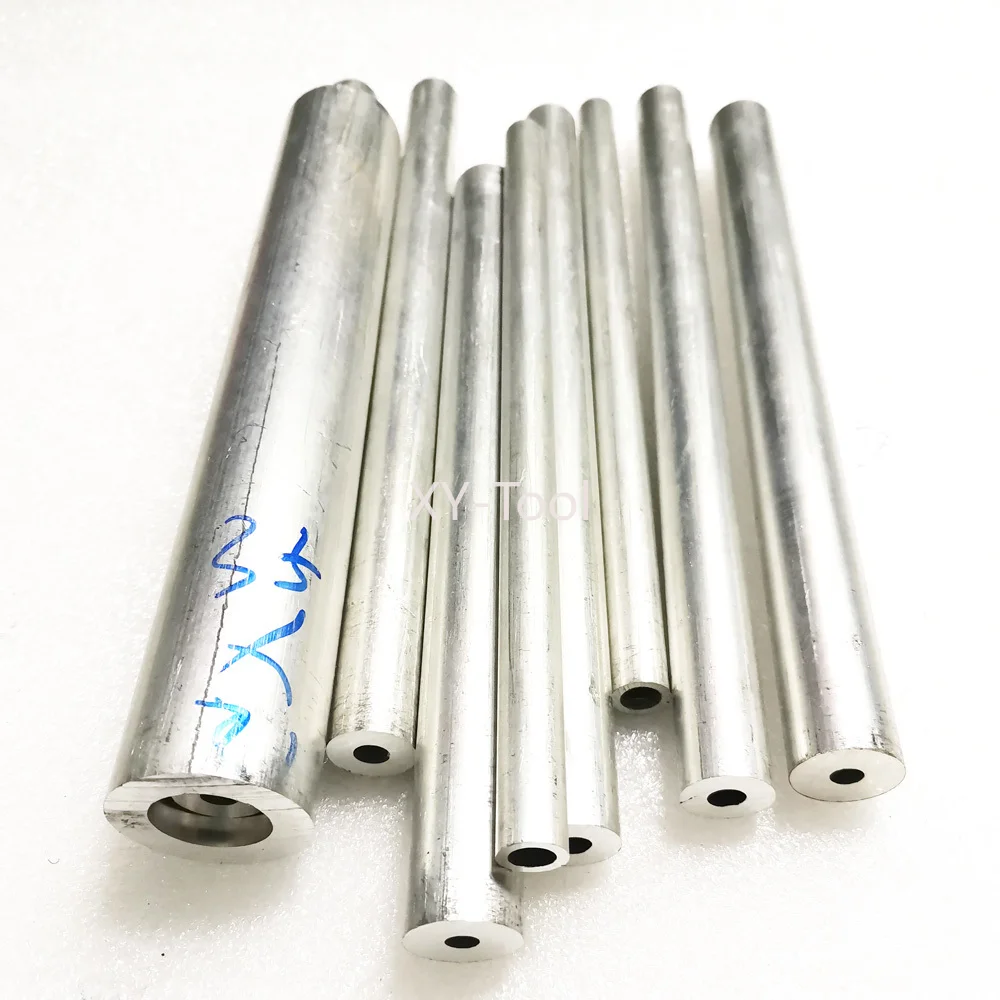 Алюминиевая трубка OD12-40 мм 6063, ID9-37 мм, алюминиевая круглая труба, прямая полая трубка из алюминиевого сплава, трубопроводка с ЧПУ, металл, настраиваемая