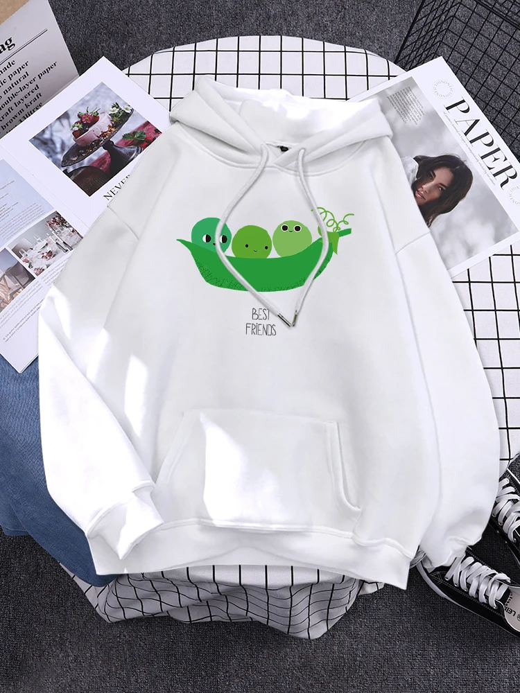 The Best Friend Is Always Together Pattern Womens Hoodie Casual New Pullovers Fashion Warm Hoody Autumn Fleece Female Clothing