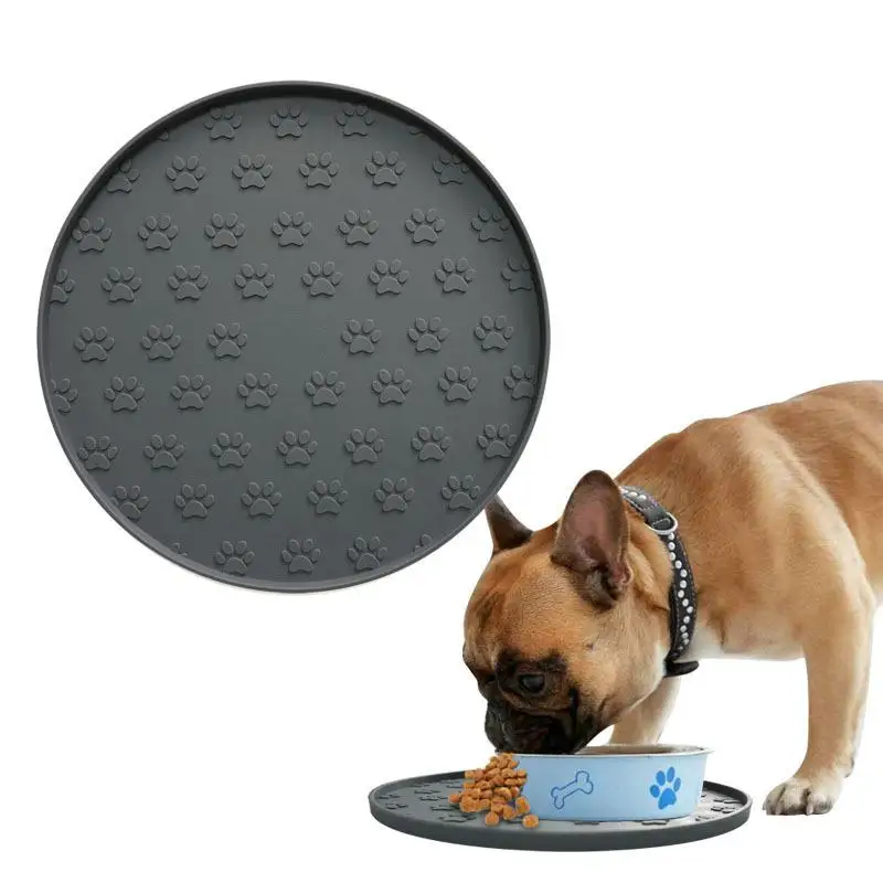 Pet Placemat Cat Food Pad Dog Bowl Mat Pet Feeding Mat Prevent Food and Water Spills Pet Supplies Silicone Easy To Clean