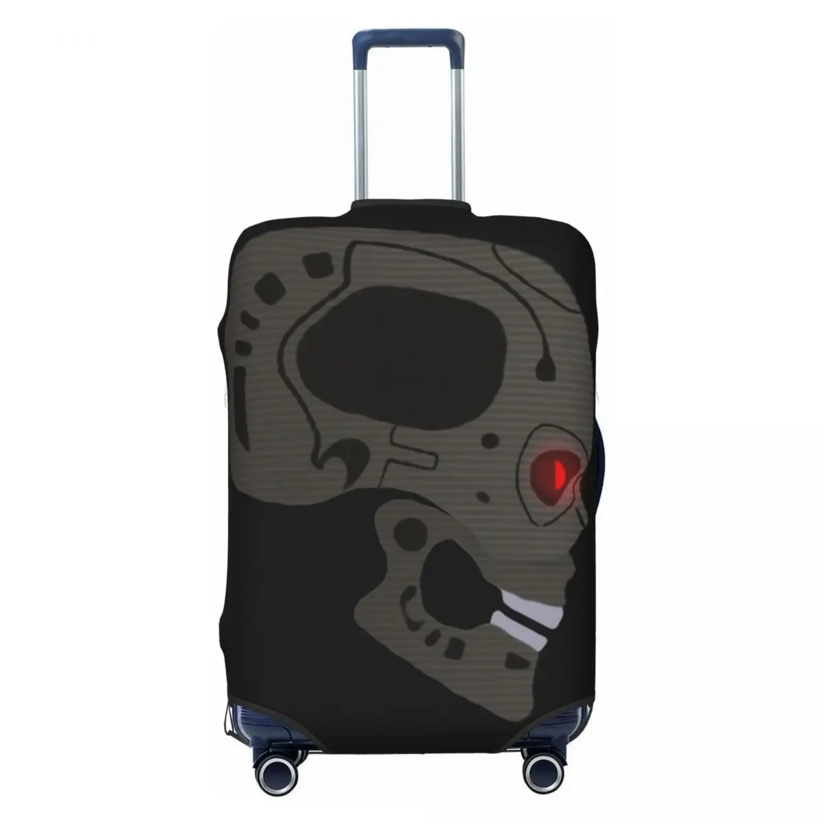 Terminator T800 Skull Suitcase Cover Film Flight Business Strectch Luggage Case Protector