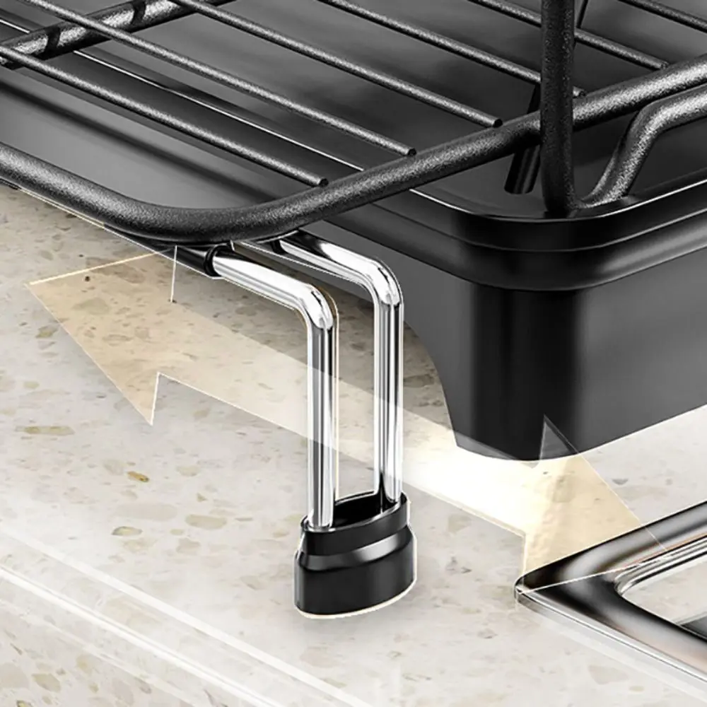 

Компактная масштабируемая стойка для чаши, антикоррозийная дренажная конструкция, стеллаж для хранения посуды, двухслойный держатель для посуды, кухня