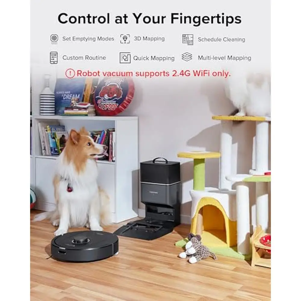 5500Pa Max Suction Self-Emptying Robot Vacuum and Mop Precise Navigation Q5 Pro