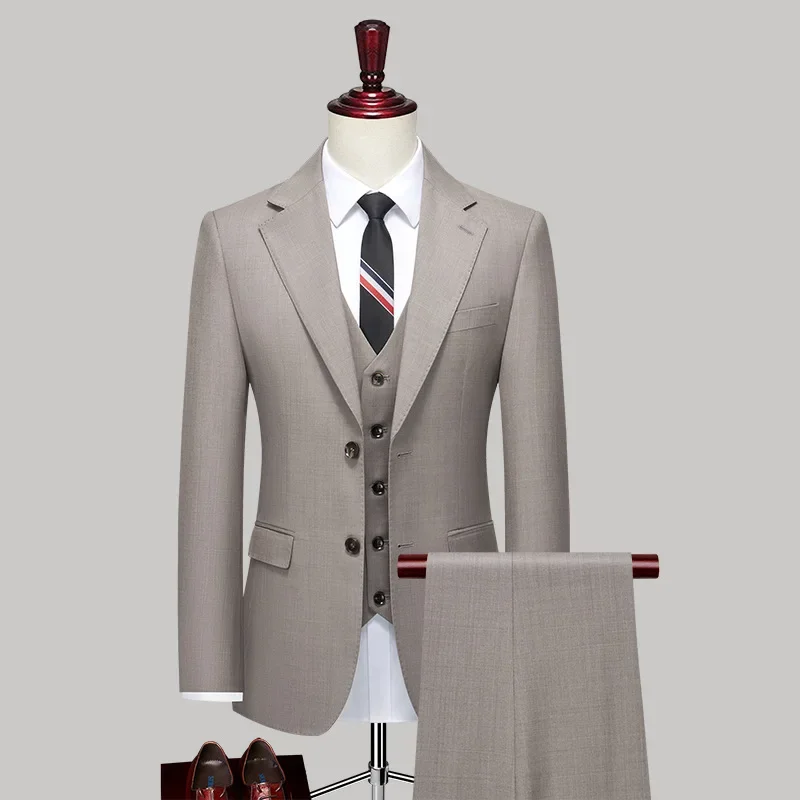 (4) Customized Men\'s Groom Tuxedo Casual Business Suit