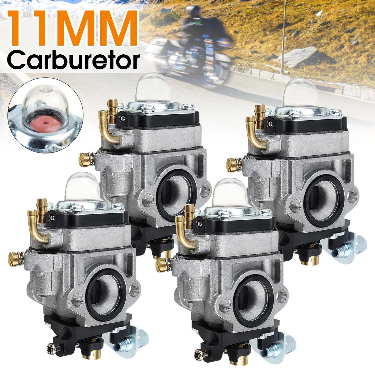 

1/2/4Pcs Strimmer Carburetor 10mm Carb w/ Gasket For PPT PAS 260 261 SRM 260S 261S 261SB BC4401DW Trimmer 43cc 47cc 49cc 50cc