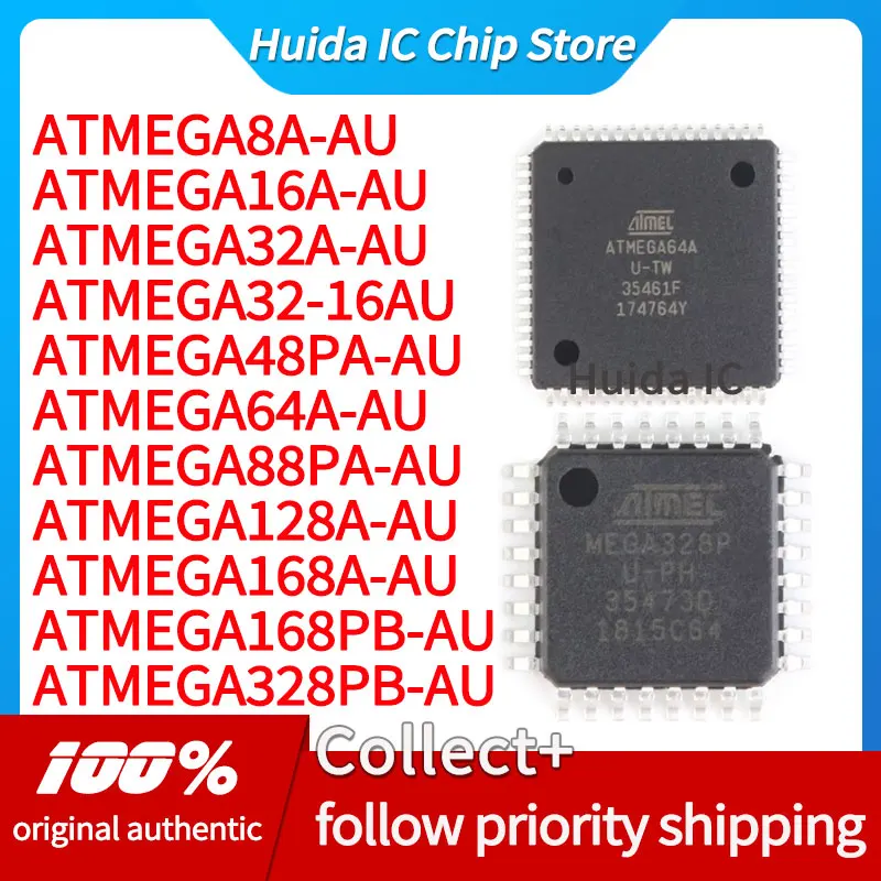 ATMEGA8A-AU ATMEGA16A ATMEGA32A ATMEGA64A ATMEGA88PA ATMEGA128A ATMEGA168A ATMEGA328P-AU ATMEGA48V-10AU PB 8A/16A/32A/48PA/64L