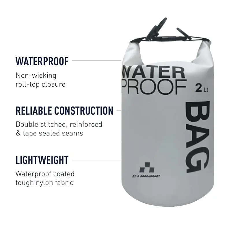 2L Waterproof Dry Bag Pack Sack Swimming Rafting Fishing Boaring River Trekking Floating Sailing Storage Difting Bag