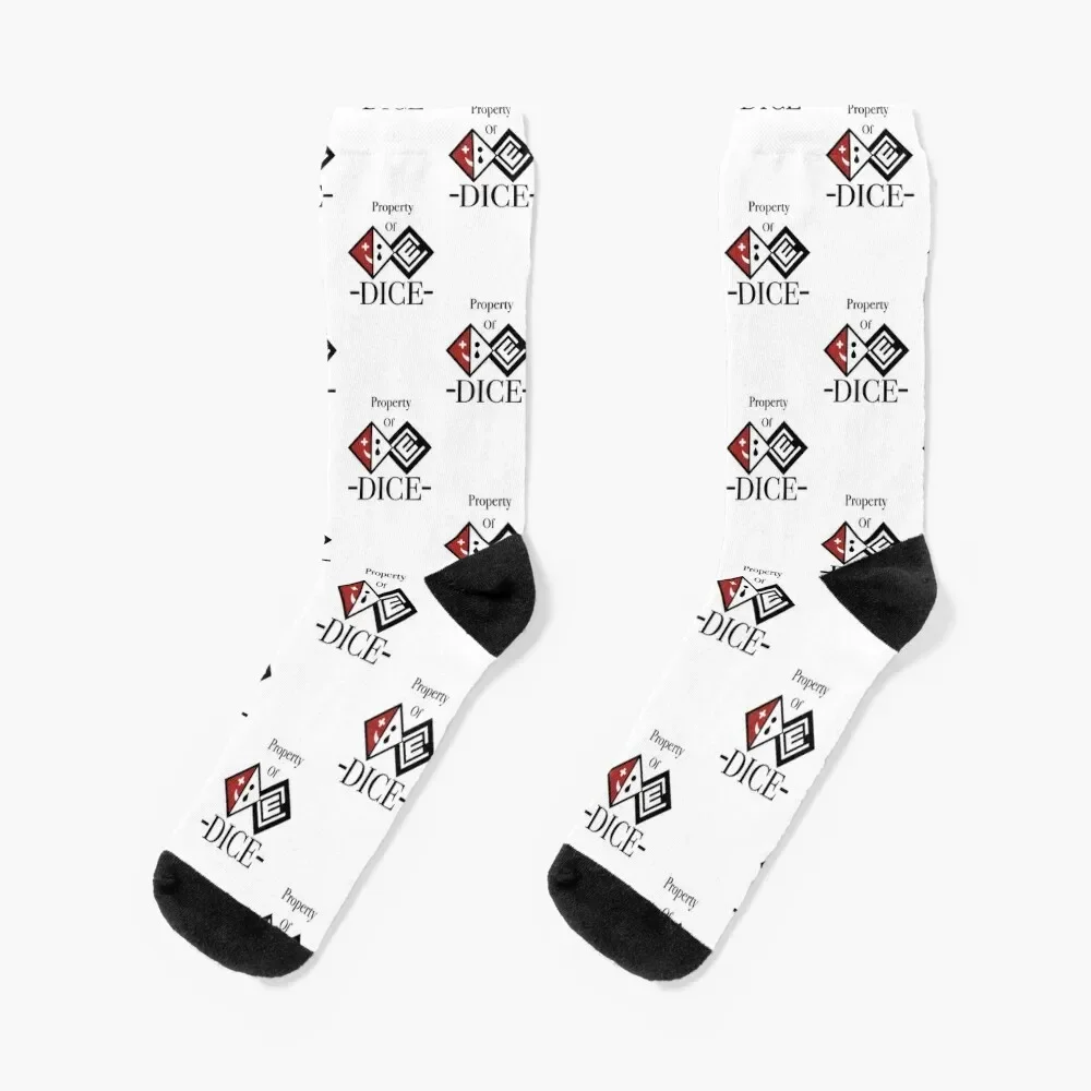 Property Of DICE Socks hockey winter gifts bright garter men cotton high quality Socks For Girls Men's