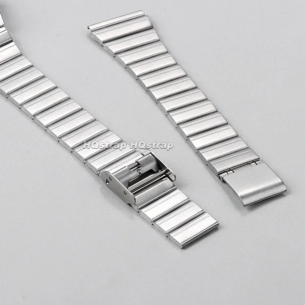 Stainless Steel Watch Band 18mm 20mm Ultra-thin Metal Strap for Casio Universal Replacement Wristband Silver for Men Bracelet
