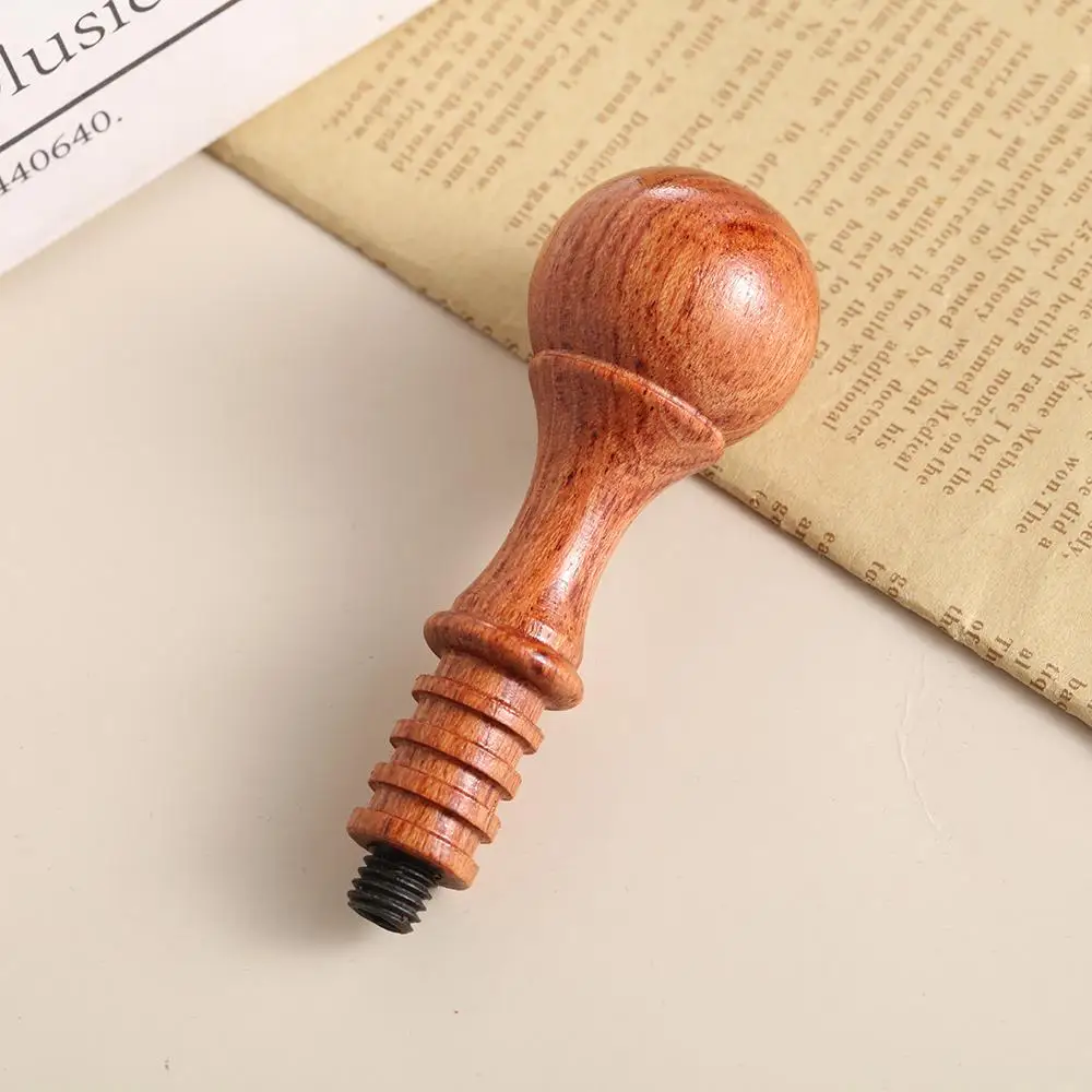 1Pc Holz Griff Wachs Siegel Stempel Zubehör Tragbare Mini Diy Siegel Werkzeug Retro Holz Farbe Nur Griffe Post Geschenke dekorative