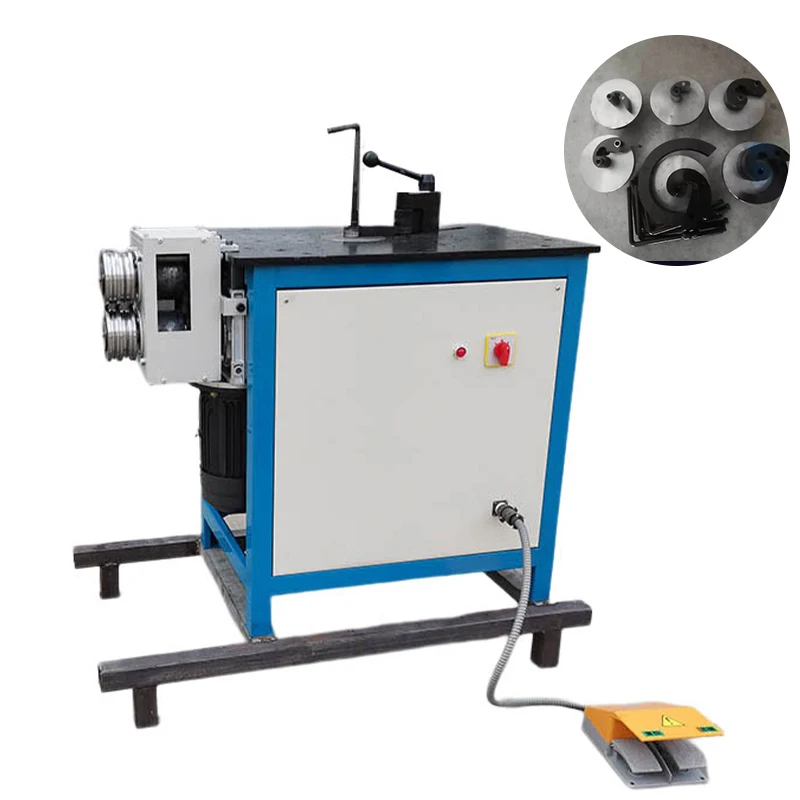 Square tube bending machine Electric hydraulic square steel bending machine Iron round tube flat iron rolling mill