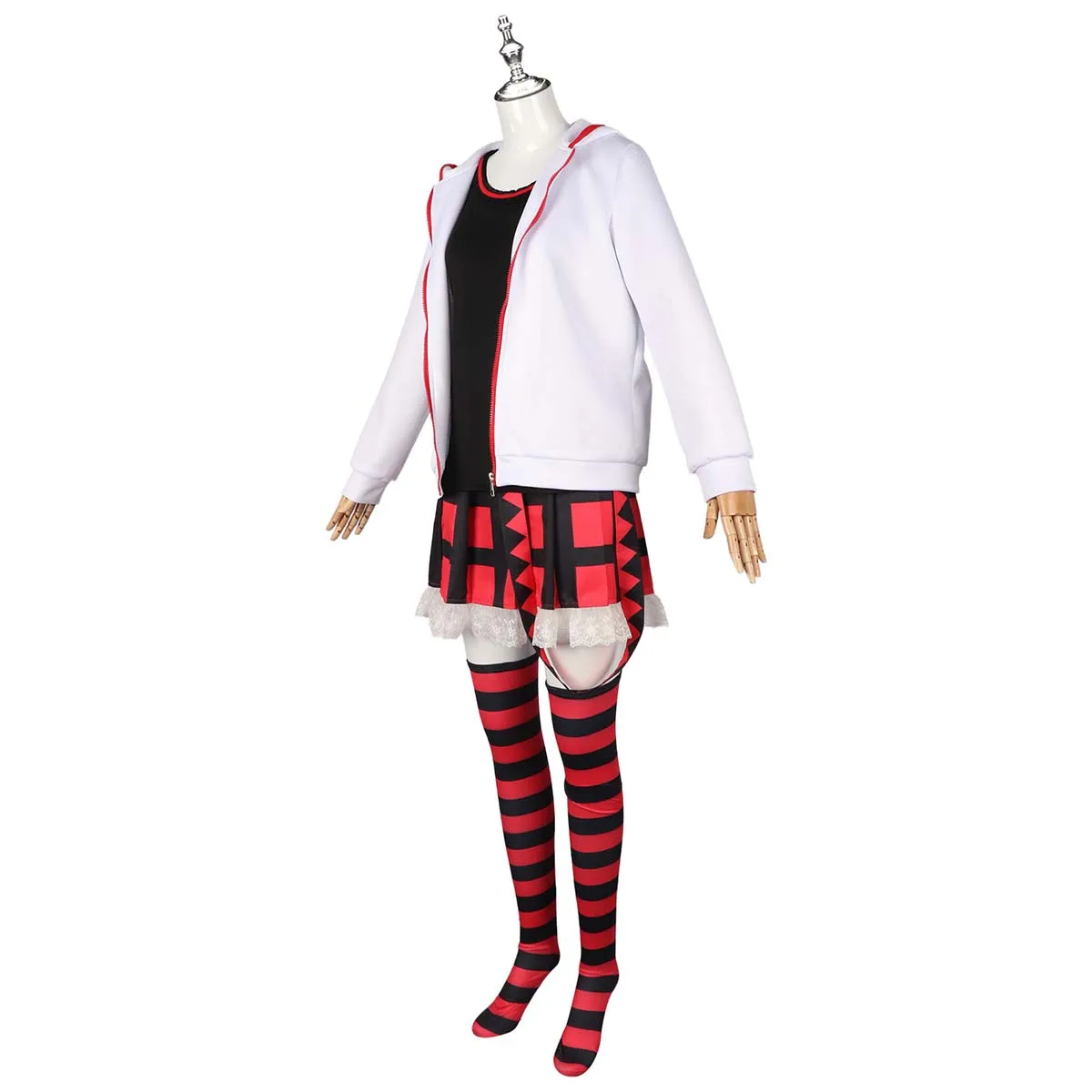 هالوين تأثيري هاتسون ميكو نظارات حمراء MIKU تأثيري الملابس JK تنورة مجموعة #5