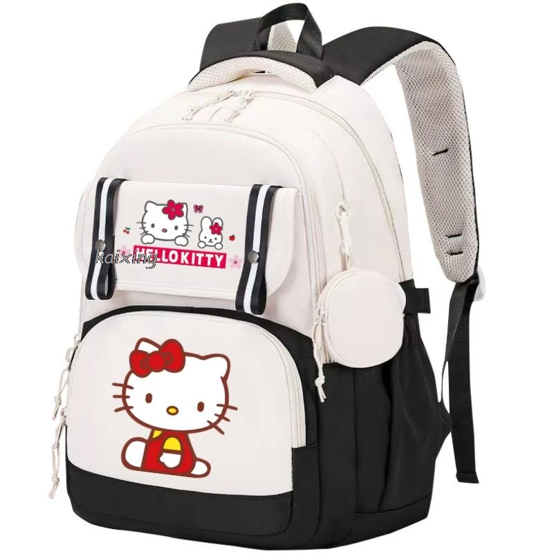 New Hello Kitty Anime Backpack Cute Schoolbags Teens Girls Student Back To School Schoolbag Anime Women Bookbag Bag 5 Color Gift