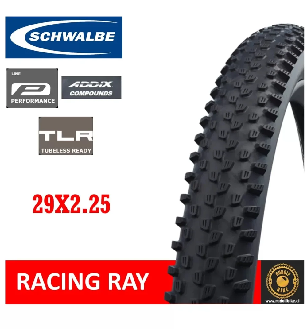 SCHWALBE RACING RAY 29x2.25in Performance TLR ADDIX MTB BICYCLE TIRE TUBELESS MOUNTAIN Folding Tyre
