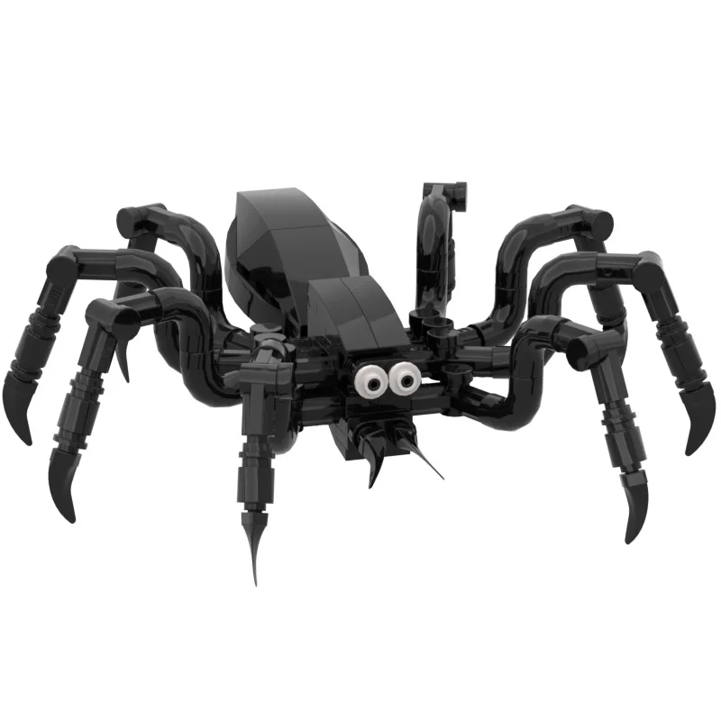 

MOC creative animal spider building block kit assembly black spider model scary Halloween toy (parts pack electronic manual)