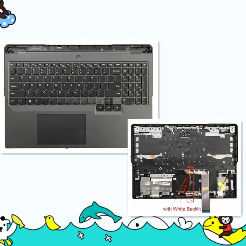 

Новинка для Legion Pro 5, 16IRX8 ARX8, упор для рук с клавиатурой с подсветкой 5CB1L30890