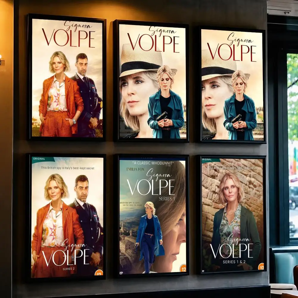 tv series S-Signora Volpe-E Poster Removable Wall Sticker for Home Cafe Bar Office Interior Decor
