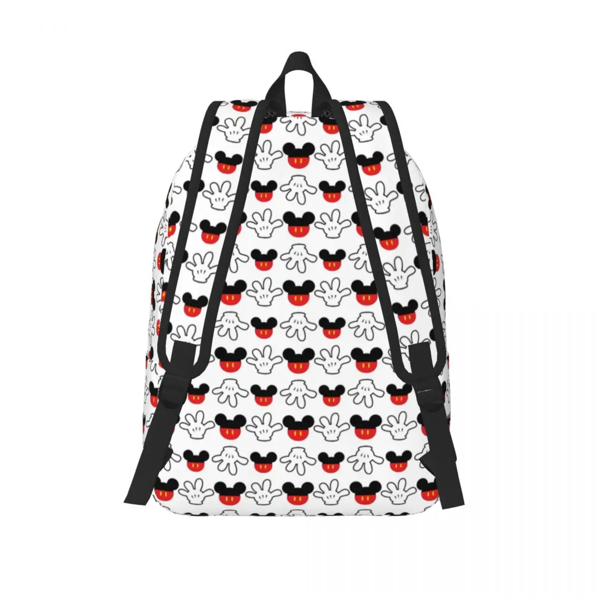 Custom Mickey Mouse Manga Canvas Backpack for Men Women Water Resistant School College Bag Printing Bookbag