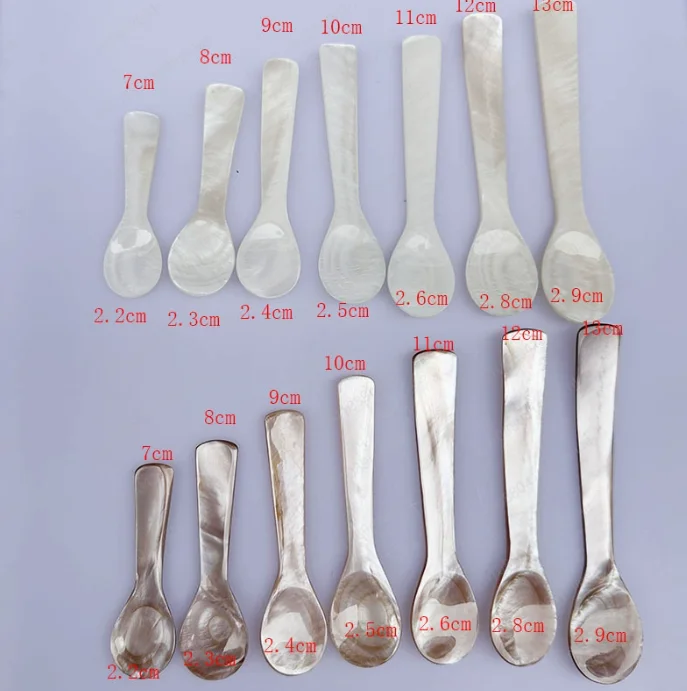 13Cm Natural Shell Spoon, Mask Coffee Seasoning Spoon, Shell Spoon A Lot